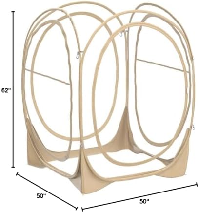 EighteenTek Pod All Weather Sports Tent with Sealed Floor - Instant Tent Shelter - Outdoor Bubble Tent - Rain Tent Camping Sun Shelter Pop Up Clear, Patent Pending for Sports Events Fishing Cheering