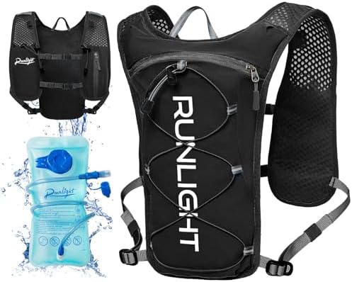 Running Vest for Women Men Lightweight Hydration Backpack Pack with 1.5L Water Bladder Bag Hydro Daypack for Hiking,Trail,Skiing,Camping,Cycling,Race,Marathon