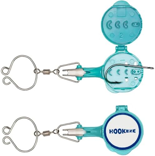 HOOK-EZE Fishing Knot Tying Tool | Protect from Fish Hooks | Tie Fishing Knots Easily | Cool Gadgets for Fishermen | Ice Fly Fishing | Fishing Accessories for Beginner Anglers | Nail Knot Tool