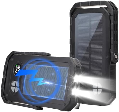 LED Camping Lantern Rechargeable, 10000mAh Portable Camping Lights up to 120+ Hours, 12 Light Modes, Dimmable, LCD Digital Display, Waterproof, Camping Essentials for Power Outages, Emergency