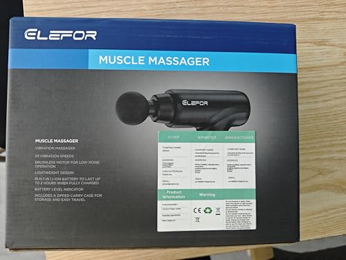 Massage Gun Deep Tissue,Percussion Back Massager Gun for Athletes Muscle Massage Gun for Pain Relief with 8 Massage Heads & 20 Speeds (Matte Black)