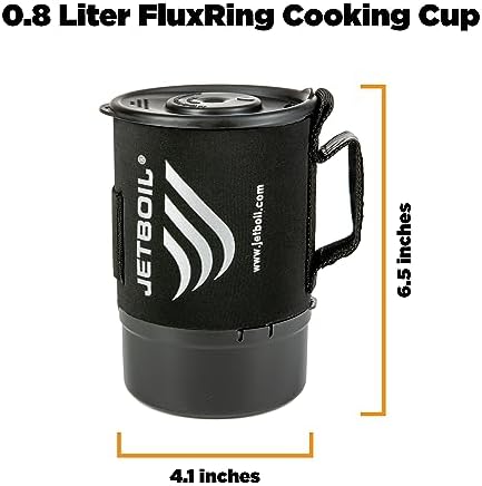 Jetboil Zip Camping Stove Cooking System, Carbon