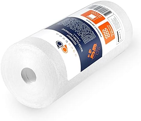 Aquaboon 5 Micron 10 x 4.5 Well Water Sediment Filter Replacement Whole House Water Filter Cartridge Compatible with DGD-5005, WFHD13001B, 2-Pack