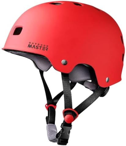 OutdoorMaster Skateboard Cycling Helmet - Two Removable Liners Ventilation Multi-Sport Scooter Roller Skate Inline Skating Rollerblading for Kids, Youth & Adults