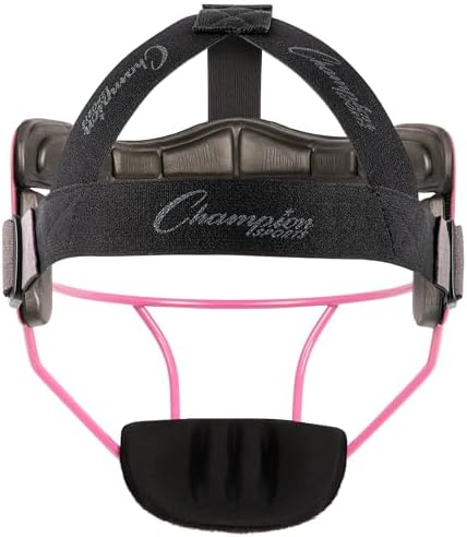 Champion Sports Steel Softball Face Mask - Classic Fielders Masks for Adults - Durable Head Guards - Premium Sports Accessories for Indoors and Outdoors - Multiple Styles