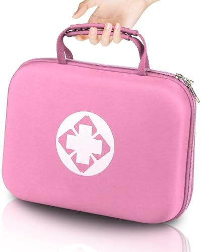 Portable-Home First-Aid Emergency-Kit Car-Travel - 299Pcs Urgent Basic First Aid Set Earthquake Emergency Kit Outdoor Backpacking Gear for Hiking Office Pink YIDERBO