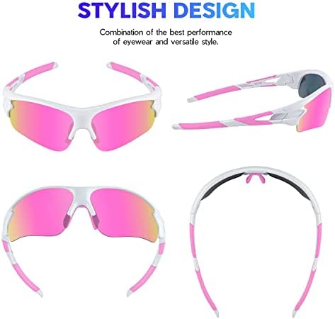 BEACOOL Polarized Sports Sunglasses for Men Women Youth Baseball Fishing Cycling Running Golf Motorcycle Tac Glasses UV400