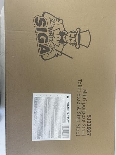 MR.SIGA Toilet Stool Squat Adult, Bathroom Stool Heavy Duty, Anti Slip Toilet Step for Bathroom, Toddler Step Stool for Kids