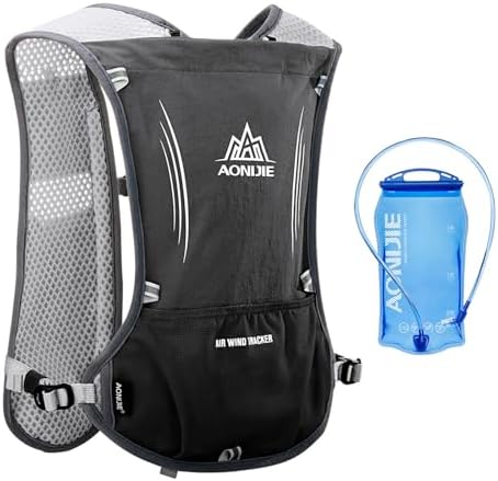 AONIJIE Hydration Backpack Running Vest, 5L Capacity, Multi-Pocket Design, Breathable and Lightweight, Pack for Outdoor Sports - Running, Cycling, Climbing and Hiking