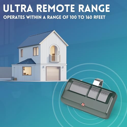 2 for Chamberlain LiftMaster Craftsman Garage Door Opener Remote 893LM 893Max 971LM Universal, Green