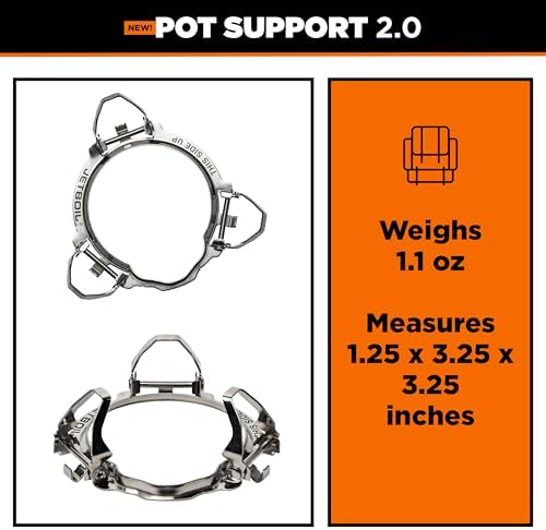 Jetboil Pot Support 2.0 with Foldable Arms for 2025 Jetboil Camp Stove Models, New for 2025