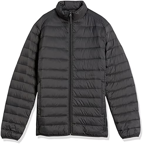 Amazon Essentials Men's Packable Lightweight Water-Resistant Puffer Jacket (Available in Big & Tall)