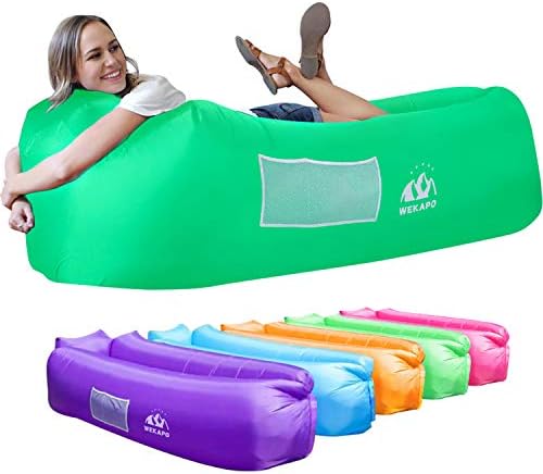 WEKAPO Inflatable Lounger Air Sofa Hammock-Portable,Water Proof& Anti-Air Leaking Design-Ideal Couch for Backyard Beach Traveling Camping Picnics & Music Festivals