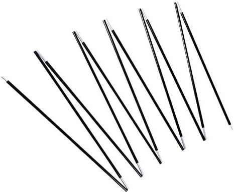 Aluminum Tent Poles Replacement, Black Pre-Assembled Tent Pole, 7001 T6 Heated Camping Tent Rod
