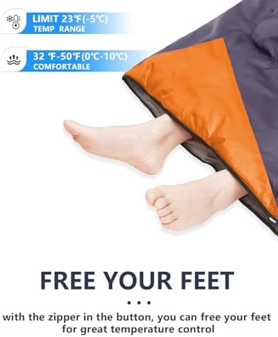 Sleeping Bags for Adults Backpacking Lightweight Waterproof- Cold Weather Sleeping Bag for Girls Boys Mens for Warm Camping Hiking Outdoor Travel Hunting with Compression Bags