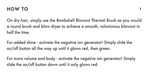 Amika Blowout Babe Thermal Brush, Black