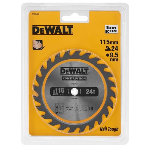 Dewalt DT20420-QZ Hoja para Sierra Circular estacionaria 115 x 10 mm 24D