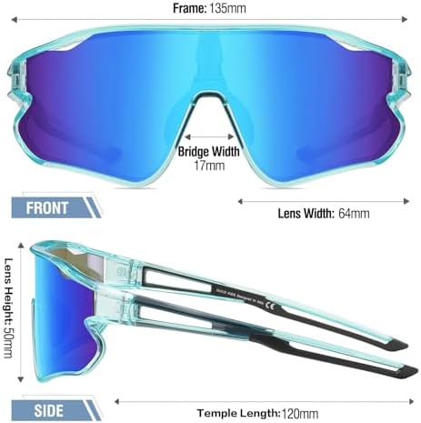 DUCO Kids Sunglasses Youth Baseball Sun Glasses Lightweight TR90 Frame UV400 Sports Cycling Shades for Boys Girls DK268