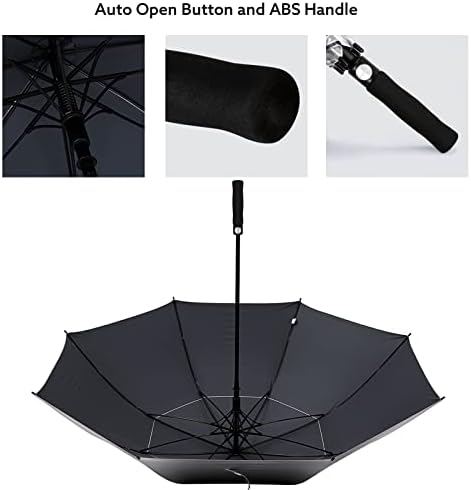 G4Free 47/54/62/68 Inch UV Protection Golf Umbrella Auto Open Vented Double Canopy Oversize Extra Large Windproof Sun Rain Umbrellas