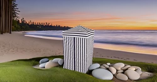 Impact 4'x4' Pop up Changing Dressing Room, Black and White