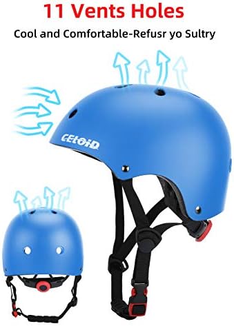 Kids Bike Helmet,Toddler Skateboard Helmets for Ages 2-3-5-8-14 Years Boys Girls,Adjustable Multi-Sport Bicycle Skateboarding Football Roller Skating Scooter Rollerblade Balance Bike Helmet