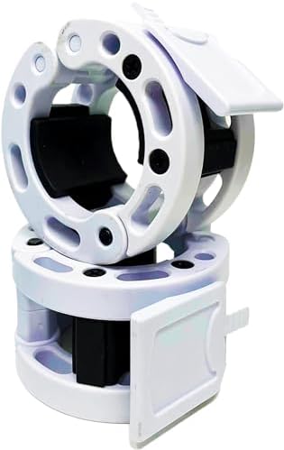 Clout Fitness Olympic Barbell Clamps Collars Quick Release Pair of Locking Weight Clips Fit 2 Inch Barbell for Weightlifting