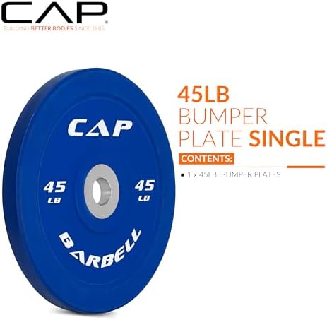 CAP Barbell Rubber Olympic Bumper Plate | Multiple Options/Colors