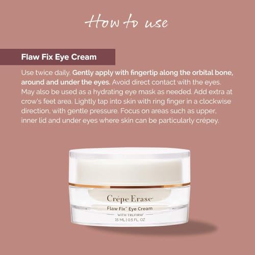 Crepe Erase Advanced Eye Cream: Citrus Scented with Trufirm Complex, 0.5 Fl Oz for Mature Skin