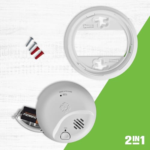 First Alert SMICO100 Battery-Operated Combination Smoke & Carbon Monoxide Alarm, 12-Pack