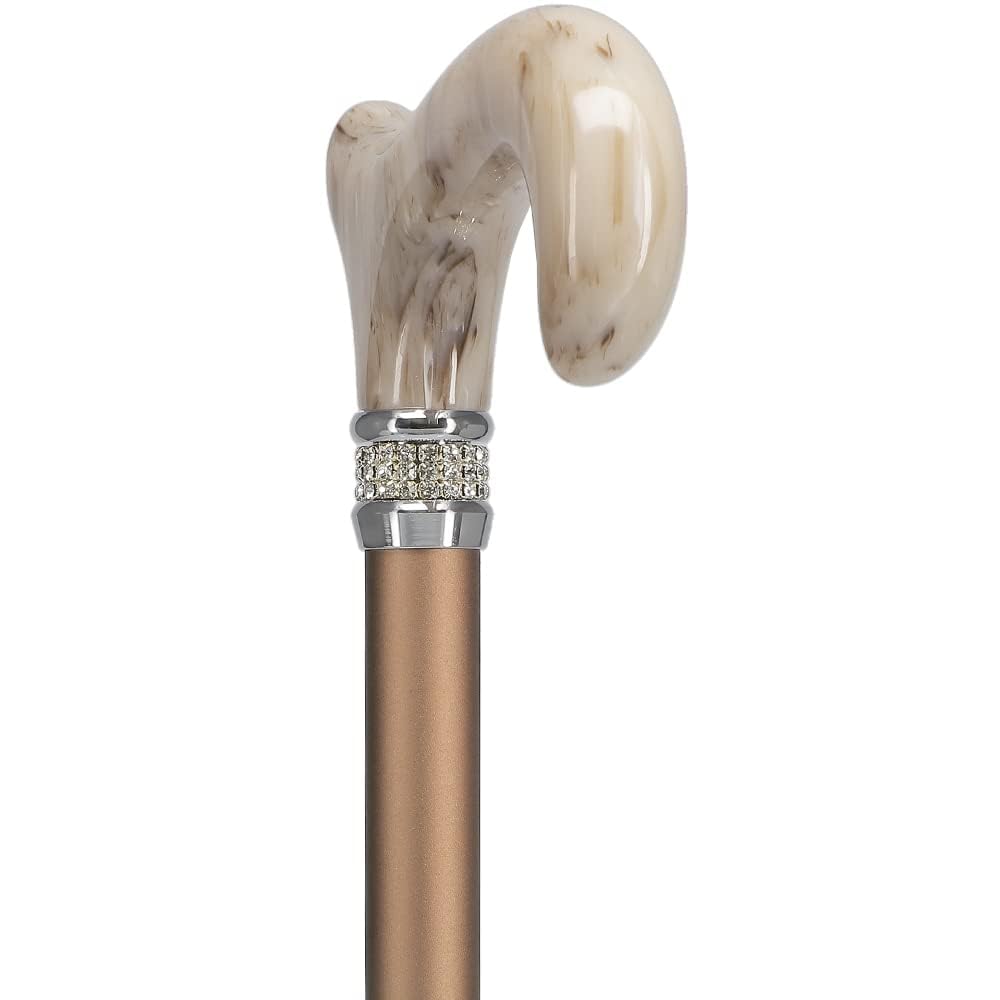 Pearlz Designer Adjustable Cane (Champagne)