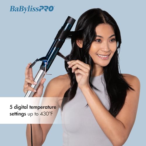 BaBylissPRO Nano Titanium Professional 1.5" Curling Iron with Extended Barrel Perfect for Longer Hair