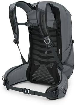 Osprey Talon 22L Men's Lightweight Hiking Backpack with Hipbelt, Phantom Grey/Dark Charcoal