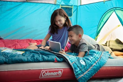 Coleman Kids 50°F Cool-Weather Sleeping Bag Teal