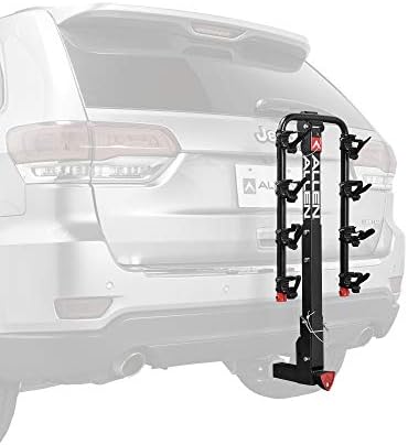 Allen Sports Deluxe Locking Quick Release 4-Bike Carrier for 2 Inch Hitch, Model 542QR, Black