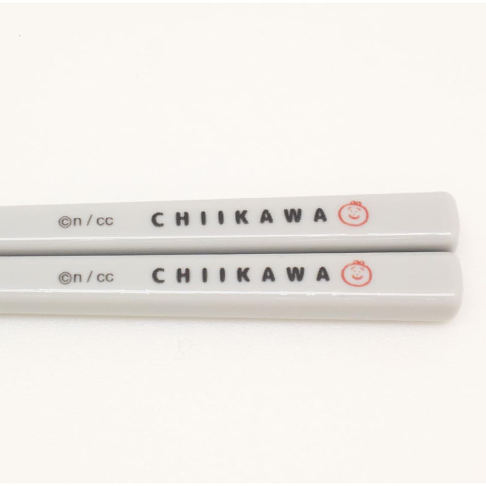 OSK Chiikawa Pull Lid Chopsticks Case Set, 6.9 x 1.1 x 0.6 inches (175 x 27 x 15 mm), Plastic HS-11