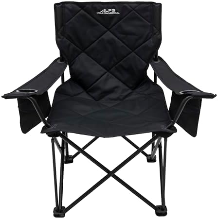 ALPS Mountaineering King Kong Camping Chairs for Adults with Mesh Cup Holders and Pockets, Built Durable and Reliable with Compact Foldable Steel Frame