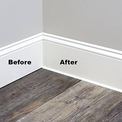 InstaTrim Black New & Improved Caulk Trim, 1/2" by 10', 2-Pack, Flexible, Waterproof for Bathroom, Floors, and Walls | Easy Installation | No Mess, Stain Resistant | Mold Resistant Finish