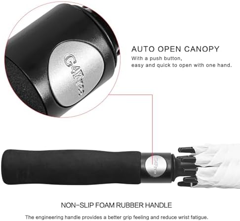 G4Free 47/54/62/68 Inch Automatic Open Golf Umbrella Oversize Extra Large Double Canopy Vented Windproof Waterproof Stick Umbrellas