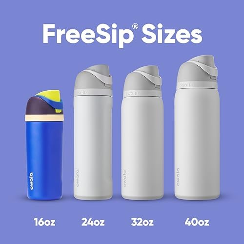 Kids FreeSip Insulated Stainless Steel Water Bottle with Straw for Sports, Travel, and School, BPA-Free Sports Water Bottle, 16 oz, Celestial Sphere