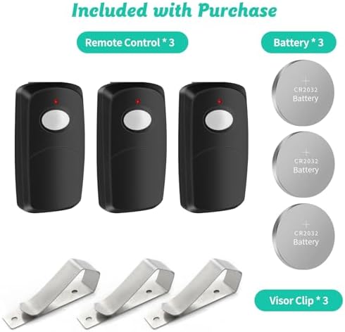 3 Replacement for Multicode Garage Gate Door Opener Remote,3089,308911,MCS308911,10 dip Switch,Black,300mhz