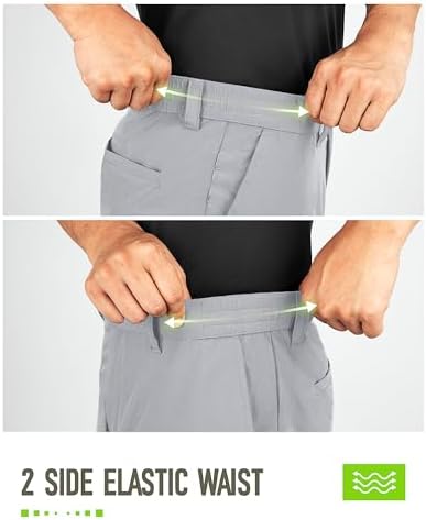 33,000ft Men's Golf Shorts 9" Dry Fit Stretch Golf Short UPF 50+ Lightweight Flat Front Golf Shorts with Pockets