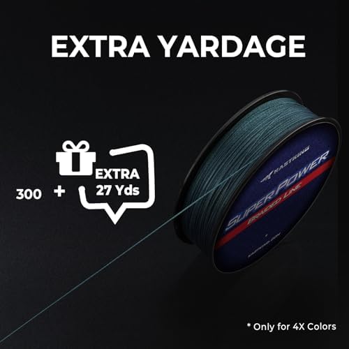 KastKing SuperPower Braided Fishing Line - Abrasion Resistant Braided Lines – Incredible Superline – Zero Stretch – Smaller Diameter – A Must-Have!