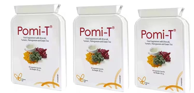 Pomi-T Polyphenol Food Supplement 60 Capsules (Pack of 3) by PomiT
