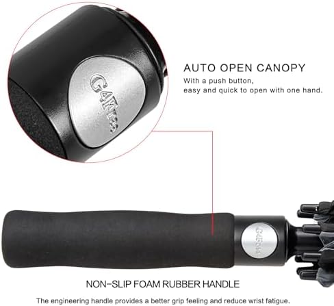 G4Free 47/54/62/68 Inch Automatic Open Golf Umbrella Oversize Extra Large Double Canopy Vented Windproof Waterproof Stick Umbrellas