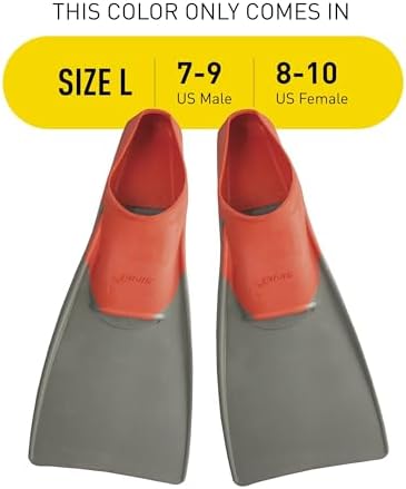 FINIS Long Floating Swim Fins - Training Fins for All Ages - Improves Kick Technique & Body Position