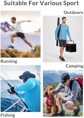 baleaf Men's Sun Protection Hoodie Shirt UPF 50+ Long Sleeve UV SPF T-Shirts Rash Guard Fishing Swimming Lightweight