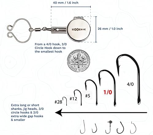 HOOK-EZE Fishing Knot Tying Tool | Protect from Fish Hooks | Tie Fishing Knots Easily | Cool Gadgets for Fishermen | Ice Fly Fishing | Fishing Accessories for Beginner Anglers | Nail Knot Tool