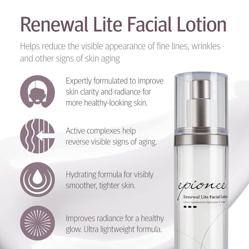 Epionce Renewal Lite Facial Lotion - Lightweight Hydrating, Anti-Aging Moisturizer for Combination to Oily & Problem Skin, Dermatologist Skincare