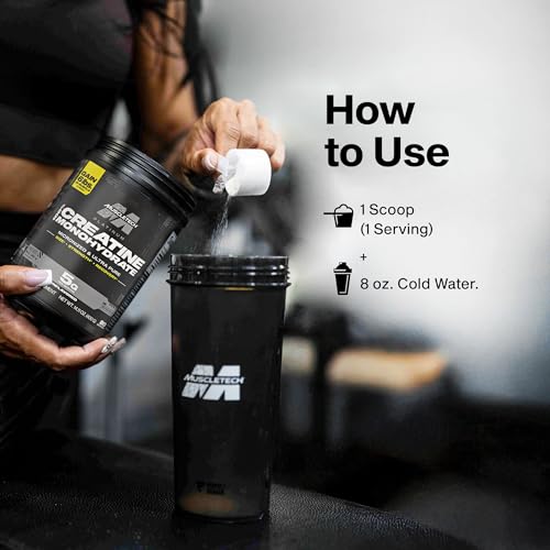 Muscletech Creatine Monohydrate Powder, Platinum Pure - Unflavored Micronized Creatine Powder for Men & Women - Workout Supplements for Performance, Muscle Recovery & Builder - (80 Servings)