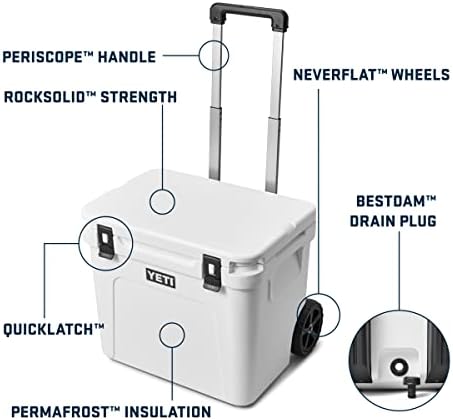 YETI Roadie 60 Wheeled Cooler with Retractable Periscope Handle